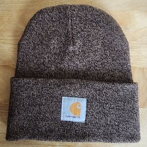 Carhartt Dark Brown/Sandstone Knit Beanie